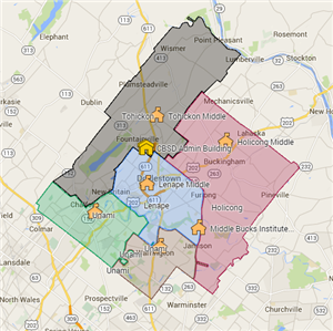 Middle Schools Map 